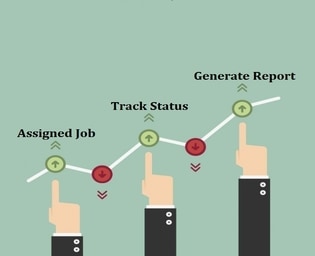 Web Application to track & generate Job status report